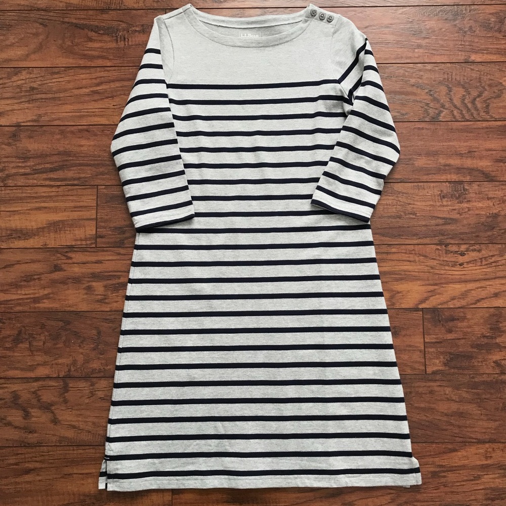 L.L. Bean Nautical Cotton Dress